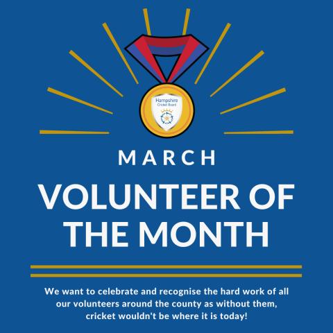 March - Volunteer of the Month